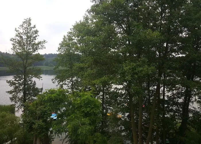 Letniskowy Nad Jeziorem W Steszewku 山林小屋 *